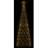 Kalėdinė eglutė, šiltai balta, 500 LED, 100x300 cm