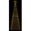 Kalėdinė eglutė, šiltai balta, 500 LED, 100x300 cm