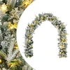 Kalėdinė girlanda Žalia ir balta 270 cm PVC ir PE 50 LED