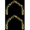 Kalėdinė girlanda su 600 LED 2 pcs Žalia PVC