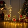 Kalėdinė LED elnių šeima 700 LED Šilta balta 70 x 26 x 128 cm