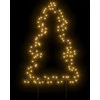 Kalėdinė šviečianti dekoracija eglutė su smaigais, 115LED, 90cm