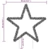 Kalėdinė šviečianti dekoracija žvaigždė, 115LED, 85cm