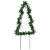 Kalėdinės dekoracijos eglutės su smaigais, 3vnt., 50LED, 30cm