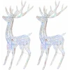Kalėdinės dekoracijos elniai, 2vnt., 180cm, akrilas, 250 LED