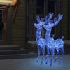 Kalėdinės dekoracijos elniai, 2vnt., 180cm, akrilas, 250 LED