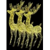 Kalėdinės dekoracijos elniai, 3vnt., 180cm, akrilas, 250 LED