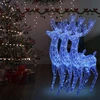 Kalėdinės dekoracijos elniai, 3vnt., 180cm, akrilas, 250 LED