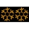 Kalėdinės dekoracijos snaigės su LED, 2vnt., 38x37cm