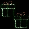Kalėdinės langų dekoracijos (siluetai) LOVIISA 2 vnt. 160 LED