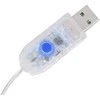 Kalėdiniai elniai, 4vnt., akrilas, 160 mėlynos spalvos LED