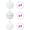 Kalėdinis Kabinamas Rinkinys XXL 3 vnt. Balta Ø 25 cm Plastmasė