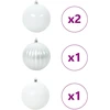 Kalėdinis Kabinamas Rinkinys XXL 4 vnt. Balta Ø 20 cm Plastmasė