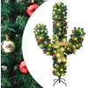Kalėdinis kaktusas su stovu/LED, žalias, 210cm, PVC