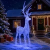 Kalėdinis LED elnio figūros apšvietimas 1000 LED Mėlyna