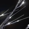 Kalėdinis medis, 2,2m, su 220 šaltų baltų LED lempučių