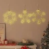 Kalėdų snaigė su 252 LED Šilta balta 44,5 x 38 cm PVC