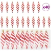 Kalėdinis spiralinis kamuolys 40 vnt. Raudona 3 x 11 cm