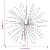 Kalėdinis šviestuvas fejerverkas, 140 spalvotų LED, 17cm
