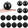 Kalėdinių kamuoliukų rinkinys XL 15 vnt. Juoda Skersmuo 10 cm