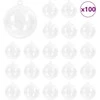 Kalėdinių Kraitės Rinkinys 100 pcs Skaidrus Ø 10 cm
