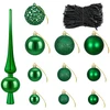 Kalėdinių Kraitės Rinkinys 120 vnt. Žalia Ø 6 cm Plastmasė