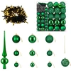 Kalėdinių Kraitės Rinkinys 120 vnt. Žalia Ø 6 cm Plastmasė