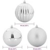 Kalėdų Burbulų Rinkinys XL 15 pcs Sidabro Plastmasė