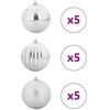 Kalėdų Burbulų Rinkinys XL 15 pcs Sidabro Plastmasė