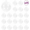 Kalėdinių Kraitės Rinkinys 25 pcs Skaidrus Ø 10 cm