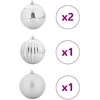 Kalėdų Rūkelių Rinkinys XXL 4 pcs Sidabro Plastmasė