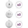 Kalėdinis Kamuoliukų Rinkinys XL 9 pcs Sidabro Plastmasė