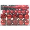 Kalėdinių Kraitės Rinkinys su 150 LED 61 pcs Raudona Plastmasė
