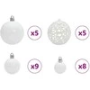 Kalėdinių Kraitės Rinkinys su 150 LED 61 pcs Balta Plastmasė