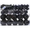 Kalėdinių Kraitės Rinkinys su 150 LED 61 pcs Juoda Plastmasė