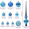 Kalėdinių Kraitės Rinkinys su 300 LED 120 pcs Mėlyna Plastmasė