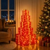 Kalėdinių LED dovanų dėžučių rinkinys 250 LED Šilta balta