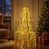 Kalėdinių LED dovanų dėžučių rinkinys 250 LED Šilta balta