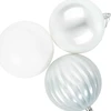 Kalėdinių rutulių rinkinys XXL 3 vnt. Balta Ø 25 cm Plastmasė