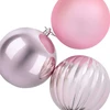Kalėdinių rutulių rinkinys XXL 4 vnt. Rožinė Ø 20 cm Plastmasė