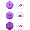 Kalėdų Burbulų Rinkinys XL 15 vnt. Alyvos Ø 10 cm Plastmasė