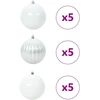 Kalėdų Burbulų Rinkinys XL 15 vnt. Balta Ø 10 cm Plastmasė