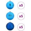 Kalėdų Burbulų Rinkinys XL 15 vnt. Mėlyna Ø 10 cm Plastmasė