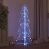 Kalėdų eglutė 100 LED Mėlyna 120 cm Akrilas
