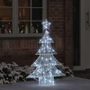 Kalėdų eglutė 100 LED Šalta balta 120 cm Akrilas