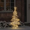 Kalėdų eglutė 120 LED Šilta balta 120,5 cm PET