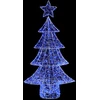 Kalėdų eglutė 160 LED Mėlyna 150 cm Akrilas
