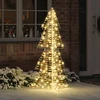 Kalėdų eglutė 160 LED Šilta balta 150 cm PET