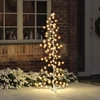 Kalėdų eglutė 160 LED Šilta balta 150 cm Ratanas
