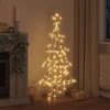 Kalėdų eglutė 160 LED Šilta balta 150 cm PET